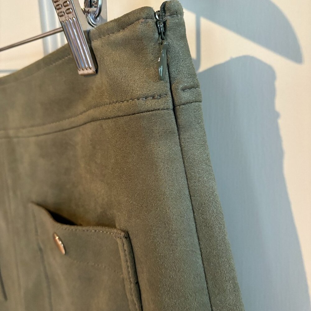 LOFT Suede A-Line Mini Skirt